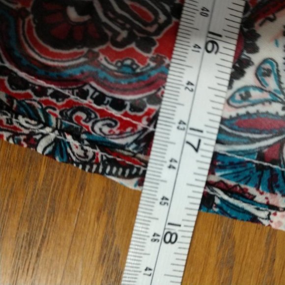 Charlotte Russe Shirred Elastic Waist Skater Skirt-Size XL- Red/Blue/Black/White - Picture 4 of 5